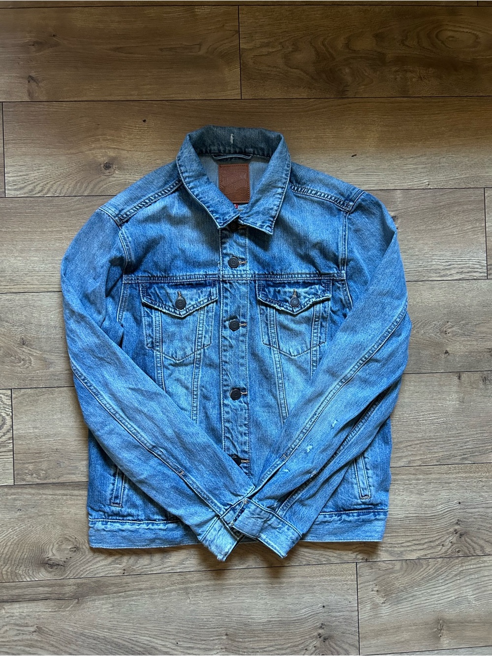 Lucky Legend Classic Men's Denim Jacket - Light Blue